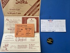 Concert ticket stubs for sale Concert ticket stubs for sale  BRISTOL