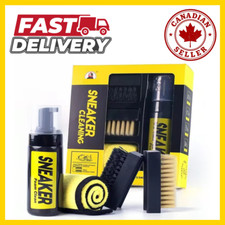 Kit de cuidados com limpador de sapatos 2 escovas 5,3 oz agente de limpeza e toalha tênis e botas comprar usado  Enviando para Brazil