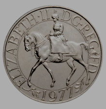 Usado, MOEDA HISTÓRICA RARA 1977 RAINHA ELIZABETH II PRATA COROA JUBILEU REG FD - UNCIR comprar usado  Enviando para Brazil