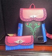 Mini mochila e carteira combinando cosplay Loungefly Disney Frozen Anna, usado comprar usado Mini mochila e carteira combinando cosplay Loungefly Disney Frozen Anna, usado comprar usado  Enviando para Brazil