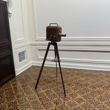Câmera de filme silenciosa de madeira fantasia fantasia fantasia miniatura casa de bonecas comprar usado  Enviando para Brazil