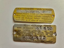 Piezas Citroen - Etiquetas de cumplimiento de normas federales de seguridad segunda mano  Embacar hacia Mexico