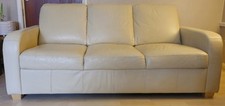 Seater leather sofa for sale  HORLEY
