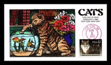 CAPA DOS EUA GATOS MAINE COON E BIRMANÊS FDC MÃO CANCELAR COLLINS PINTADO À MÃO comprar usado  Enviando para Brazil