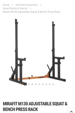 Mirafit bench press for sale  NEW MALDEN