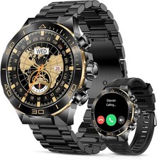 Usado, Smartwatch masculino Bluetooth resposta/fazer chamada, smartwatch de luxo AMOLED 1,43" comprar usado  Enviando para Brazil