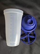 Tupperware Quick Mixer/Shaker Copo Recipiente Azul 16oz Molho Mix Bebidas #844 comprar usado  Enviando para Brazil