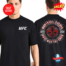 Camiseta evento UFC 315 World Championship 2025 em Montreal Quebec em 10 de maio de 2025 T- comprar usado  Enviando para Brazil