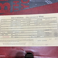 1977 title 1977 for sale  Shady Spring