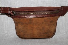 Usado, Bolsa de cinto Sundance Fanny Pack Vera Pelle couro camurça italiano estampa animal pequeno comprar usado  Enviando para Brazil