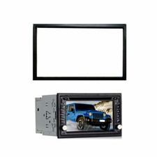 Painel de fáscia de rádio estéreo veicular quadro 2 din para áudio veicular tela grande 7" comprar usado  Enviando para Brazil