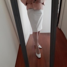 Jupe blanche courrèges d'occasion  Boulogne-Billancourt
