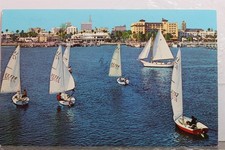 Cartão postal antigo vintage Florida FL St Petersburg manobra veleiros orla comprar usado  Enviando para Brazil