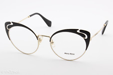 Armações de óculos femininas Miu Miu VMU50R 1AB-1O1 olho de gato preto aro completo 52mm comprar usado  Enviando para Brazil