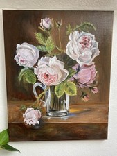 ölbild stillleben blumen gebraucht kaufen  Grassau