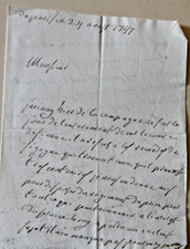 1747 lettre autographe d'occasion  Morestel