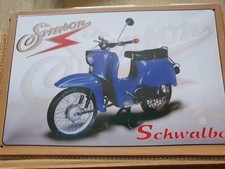 Blechschild simson schwalbe gebraucht kaufen Blechschild simson schwalbe gebraucht kaufen  Weilrod