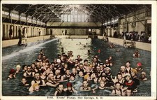 Hot Springs, SD Evans' Plunge Fall River County South Dakota H. H. T. Co. Vintage comprar usado  Enviando para Brazil