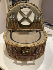 Vintage wicker picnic for sale  HARROW