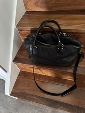 Black leather handbag for sale  LONDON