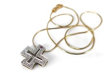 Kreuz anhänger kette gebraucht kaufen  Düsseldorf