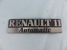 RENAULT 11 AUTOMATIC logo sigle insigne monogramme hayon coffre en plastique comprar usado  Enviando para Brazil
