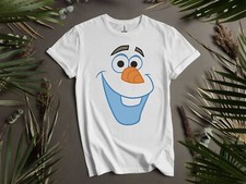 Usado, Camiseta com capuz Disney Frozen Olaf Big Face desenho animado masculina feminina unissex AD219 comprar usado  Enviando para Brazil