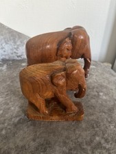 Wooden elephant ornaments for sale  COVENTRY