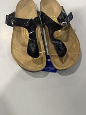 BIRKENSTOCK SANDALIAS HOMBRE GIZEH BIRKO FLOR - TALLA: 10 - CHAROL NEGRO (BRILLANTE) segunda mano  Embacar hacia Mexico