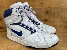 VNTG Nike Air Flight 91 Hi Tp basquete 11.5 couro branco ROYAL original 1991 comprar usado  Enviando para Brazil
