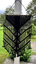 Lrg black macrame for sale  Jeffersonville