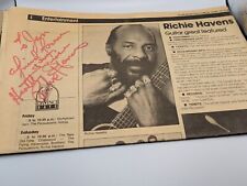 Cordas de guitarra e assinatura Richie Havens 20/07/1991 comprar usado  Enviando para Brazil