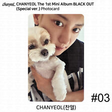 EXO CHANYEOL El 1er Mini Álbum Black Out Tarjeta Fotográfica Oficial Día Noche Miniver, usado segunda mano  Embacar hacia Argentina