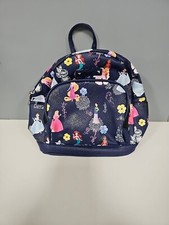 Mochila Disney Princesas com Zíper Bolsa Pequena Ajustável Alças Acolchoadas Vinil Azul Marinho comprar usado  Enviando para Brazil