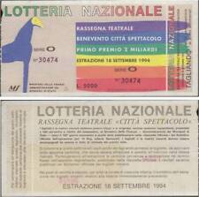 Biglietto lotteria benevento usato  Polcenigo