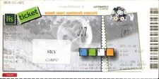 Biglietto ticket stadio usato  Italia