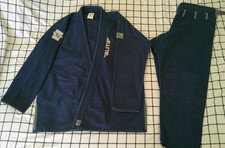 Usado, Kimono A4 Elite Jiu Jitsu BJJ Gi com cinto. Azul marinho. comprar usado Usado, Kimono A4 Elite Jiu Jitsu BJJ Gi com cinto. Azul marinho. comprar usado  Enviando para Brazil