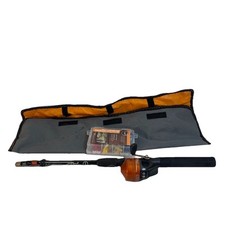 Vara de pesca/molinete telescópico R2F Performance Series compacto com equipamento e estojo comprar usado  Enviando para Brazil