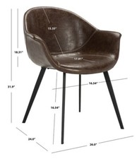 Safavieh leather dining for sale  Whitestown