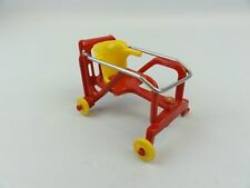 Produto de renovação vermelho amarelo vintage cadeira de empurrar carrinho assento andador boneca móveis comprar usado  Enviando para Brazil