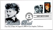 #3523 SELO ATRIZ LUCILLE BALL LEGENDS OF HOLLYWOOD FDC, EU AMO LUCY! comprar usado  Enviando para Brazil
