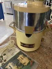 Extrator de suco automático vintage dos anos 70 Oster Deluxe todo de metal com guia original, usado comprar usado  Enviando para Brazil
