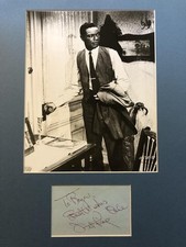 Nat King Cole- 11X14 Cartão de Índice Vintage Fosco Assinado com Fotografia (ESTADO PERFEITO!!!), usado comprar usado  Enviando para Brazil