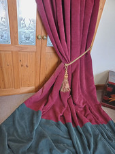 Vintage velvet curtains for sale  ANSTRUTHER