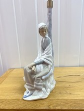 Lladro lamp shepherdess for sale  TADLEY