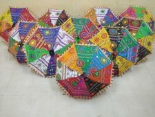 Indian Embroidered Umbrella Cotton Sun Parasol Designer Wholesale Lot of 10 PC na sprzedaż  Wysyłka do Poland