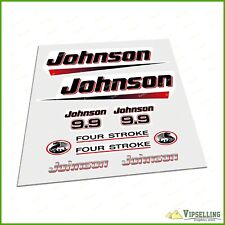 Adesivos adesivos laminados JOHNSON 9.9 HP barco a motor cavalo marinho potência quatro tempos comprar usado  Enviando para Brazil