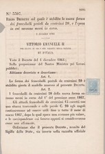 1867 vitt em. usato  Milano