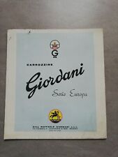 Giordani depliant carrozzina usato  Italia
