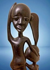 Makonde skulptur wachsamer gebraucht kaufen  Wolfsburg